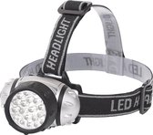 LED Hoofdlamp - Igia Slico - Waterdicht - 50 Meter - Kantelbaar - 23 LED's - 1.1W - Zilver | Vervangt 9W