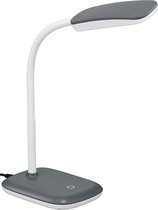 LED Tafellamp - Torna Bolina - 3W - Warm Wit 3000K - Dimbaar - Rechthoek - Glans Titaan - Kunststof