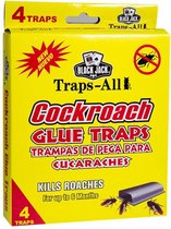 Black Jack Traps-All - Kakkerlakken lijmval  - 4 Stuks - Dier en kinder veilig