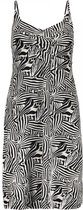 Geisha Dress Spaghetti Black/White - XXL