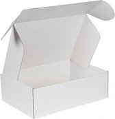 25 Witte Postdozen/ Verzenddozen 40 x 30 x 10cm formaat A3