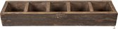 Clayre & Eef 54*12*7 cm Boîte à jouets Rectangle en bois marron Boîte à couvertures