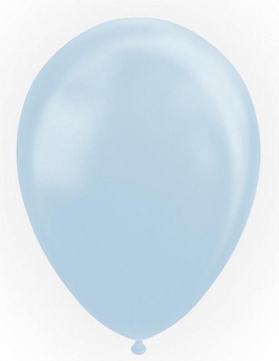 Globos Ballonnen 30,5 Cm Latex Lichtblauw Parelmoer 25 Stuks