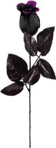 Boland Decoratiebloem Roos 45 Cm Polyester Zwart