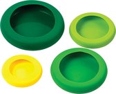 Kitchencraft Voedselhoes 10,5 Cm Siliconen Groen/geel 4-delig