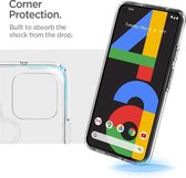 Spigen Ultra Hybrid Case - Telefoonhoesje - Hoesje Voor Google Pixel 4a 5G (Crystal Clear)