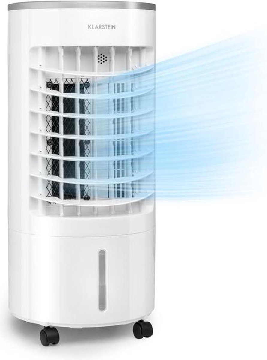 Klarstein Skypillar 3-in-1 luchtkoeler ventilator luchtbevochtiger - watertank 5 liter - afstandsbediening - touch-paneel