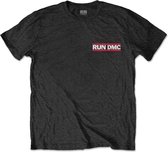 Run DMC Heren Tshirt -S- Rap Invasion Zwart