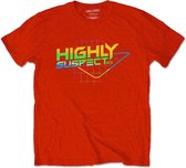 Highly Suspect Heren Tshirt -XL- Gradient Type Rood