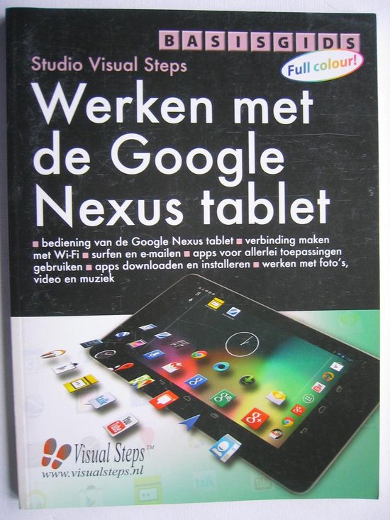 Cover van het boek 'Basisgids werken met de Google Nexus tablet'