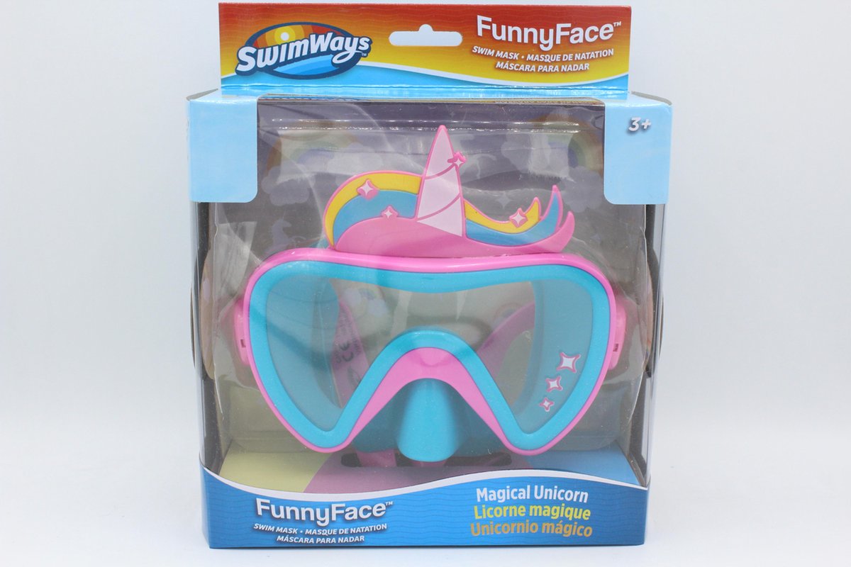 Zwemmasker- duikbril Funny face Eenhoorn | bol.com