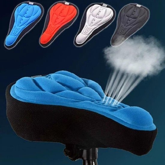 Fiets Zadel 3D Soft Bike Seat Cover Comfortabele Foam Zitkussen Fietsen Zadel Voor Fiets Accessoires — afbeelding 3