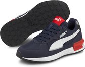 PUMA Graviton Jr Unisex Sneakers - Peacoat-Puma White-High Risk Red - Maat 38.5