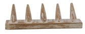 Dielay - Sieradenhouder - Display voor 5 Ringen - Hout - 22x4x8 cm - Wit