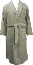 GAEVE | Zest - badjas - heerlijk warm, zacht fleece - Beige - maat L / XL