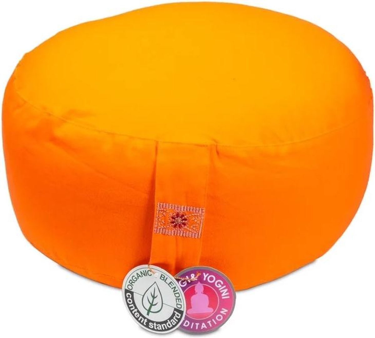 Meditatiekussen - Yogi & Yogini - Biologisch Katoen - Boekweit - Oranje