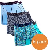 Cavello Boxershorts Verschillende Kleuren Blauw 6-Pack