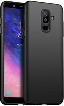 Siliconen back cover case - Geschikt voor Samsung Galaxy A6 (2018) - TPU hoesje zwart
