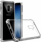 Anti shock siliconen case - Extra sterke hoeken back cover -Geschikt voor Samsung Galaxy A6 (2018) - stoot rubber siliconen - transparant