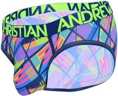 Andrew Christian Arrive Brief w/ Almost Naked Navy - MAAT M - Heren Ondergoed - Slip voor Man - Mannen Slip