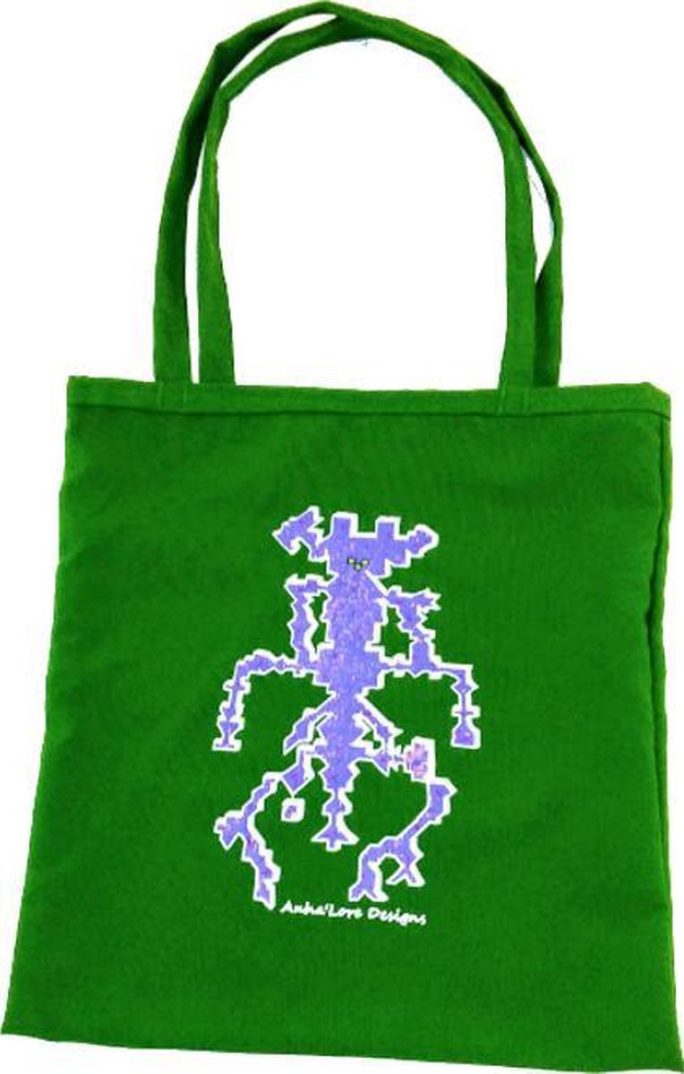 Anha'Lore Designs - Alien - Exclusieve handgemaakte tote bag - Groen