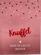 Luxe kaart knuffel voor de liefste moeder (inclusief envelop)