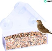Doorzichtig Vogelhuisje - Vogelvoeder raam - Inclusief sterke zuignappen