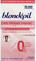 Blondépil 20 Hypoallergene koude hars voor het gezicht. Gevoelige huid
