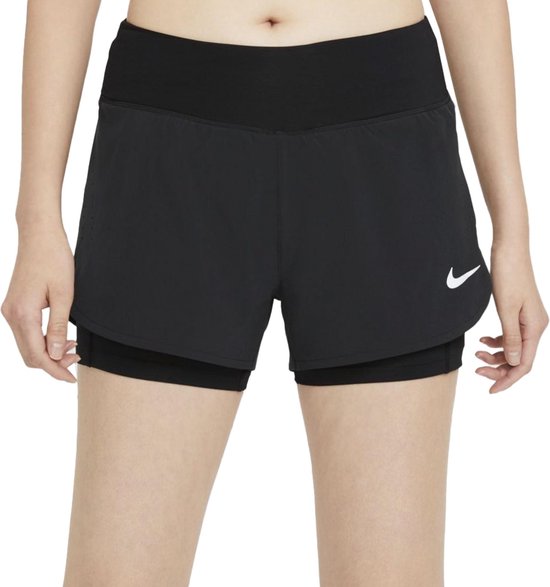 Nike Eclipse 2In1 Sportshort Dames - Maat XS