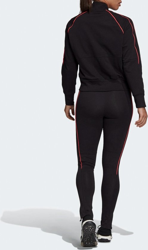 adidas Bomb en Tight Trainingspak - Maat XS - Vrouwen - zwart - rood |  bol.com