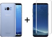 Samsung Galaxy S8 Plus hoesje siliconen case transparant - 1x Samsung Galaxy S8 Plus Screenprotector UV