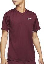 Nike Sportshirt - Maat S  - Mannen - Bordeaux rood/wit