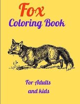 Fox Coloring Book For Adults and kids