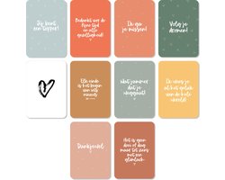 Wenskaarten set (10 kaarten) - Afscheid collega - 10 verschillende kaarten - A6 - Wenskaart Bedankt