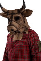 Carnival Toys Hoofdmasker Horror Stier Jute Bruin One-size