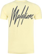 Men Signature Puff T-Shirt - Yellow/Matt Grey