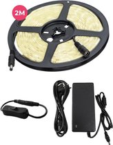 Lagiba 12V waterdichte LED strip - 200 cm - 3000K - 28.8 Watt