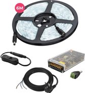 Lagiba 12V waterdichte LED strip - 600 cm - 6500K - 86.4 Watt