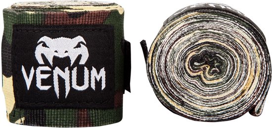 Venum Kontact junior bokszakken, camouflagepatroon met zwart Venum logo.