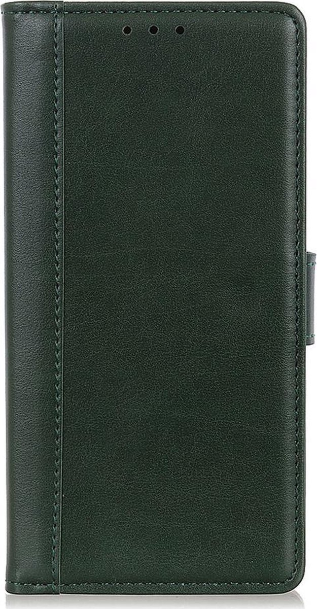 Shop4 - Geschikt voor Xiaomi Redmi Note 10 5G Hoesje - Wallet Case Grain Groen