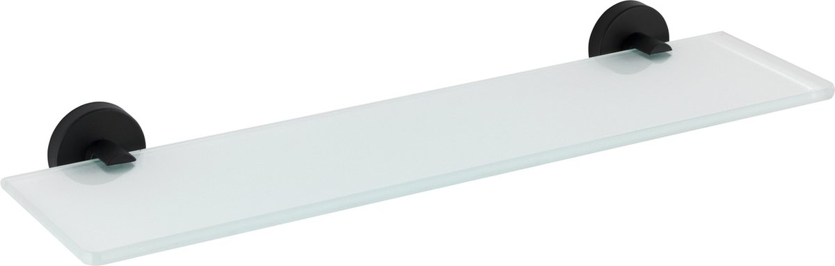 Glazen wandplank Bosio mat roestvrij staal | 19623100