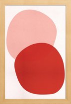 JUNIQE - Poster in houten lijst Pink -30x45 /Roze
