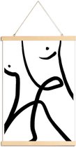 JUNIQE - Posterhanger Aligned -40x60 /Grijs & Ivoor