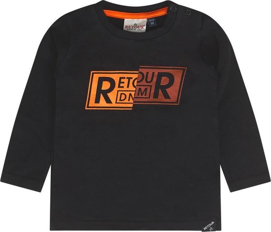 Retour Jeans Rio Jongens T-shirt - Black - Maat 92 | bol.com