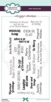 Creative Expressions Clear stamp - Kerst wensen - 11 x 22cm - Stempelset
