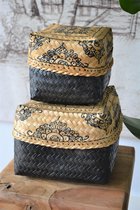 Offermandjes - zwart - set van 2 - Bali Lifestyle - Hand made