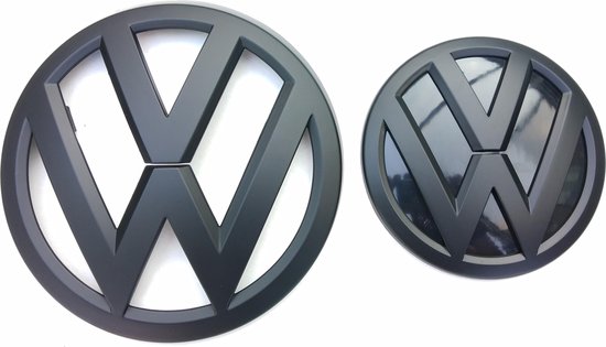 Logos emblèmes VW Volkswagen Transporter T6 / T6.1 - Zwart mat
