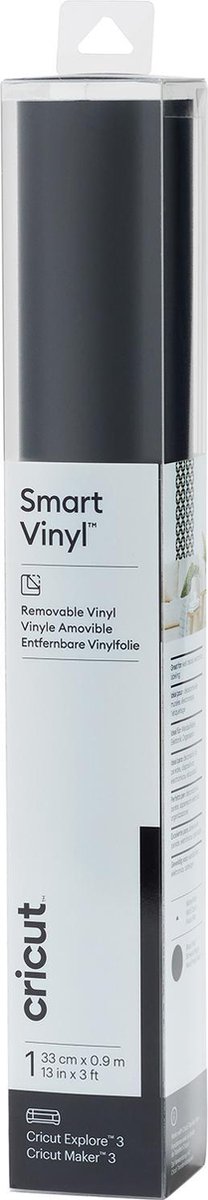 Cricut Smart Vinyl Verwijderbaar 33x91cm 1 sheet Black