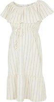 Mlthea S/l Jersey Off Shoulder Abk Dress 20012919 Ecru/black