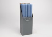 Kandelaarkaarsen - Set van 12 stuks - 25 cm - Blauw